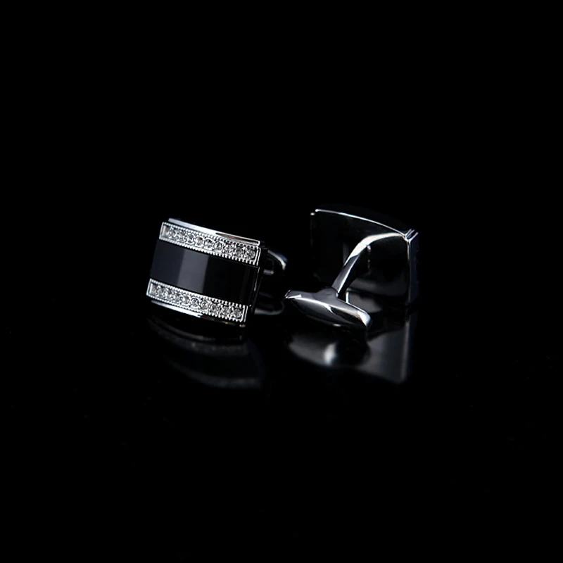 Black Crystal Cufflinks 6