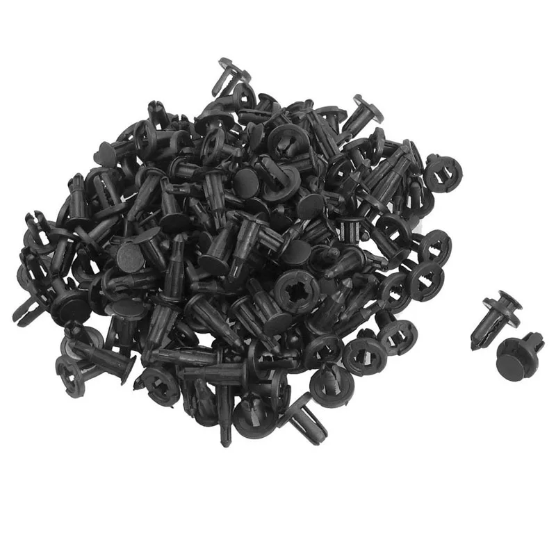 ZYHW Brand New 100pcs plastic rivets for cars black plastic rivets
