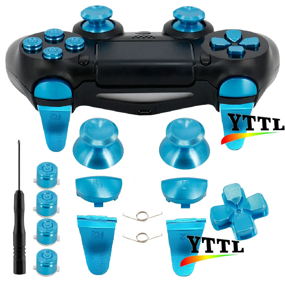 Металлические алюминиевые кнопки L2 R2 для PS4 Slim контроллер триггеры Pro JDS040