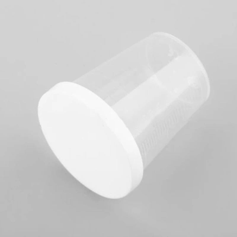10* Прозрачные Пластиковые мерные чашки с белые крышки 30 мл прозрачный контейнер для измерения небольшого количества жидких мерные чашки