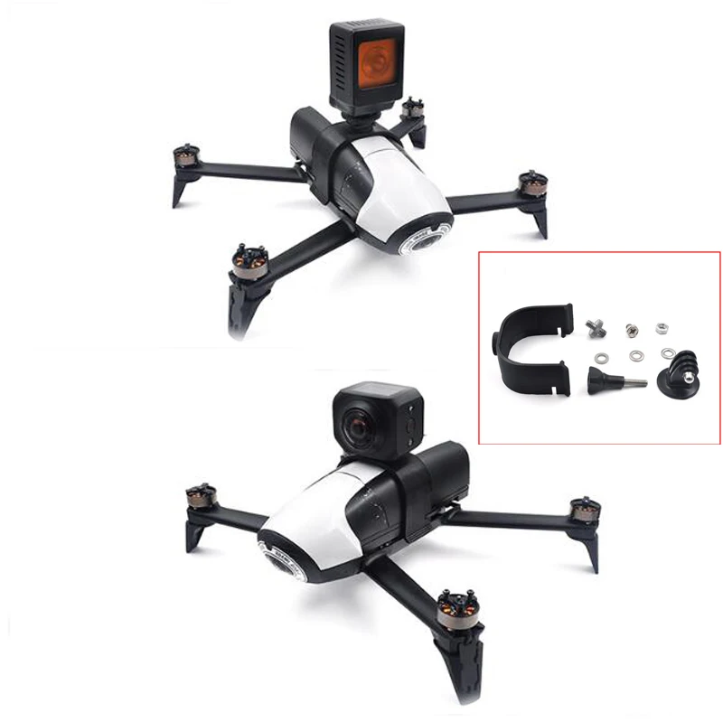Топ держатель для камеры Parrot Bebop 2 фиксированная оправа Gopro/Xiaoyi/sj400 Cam Holding Bracket Stand