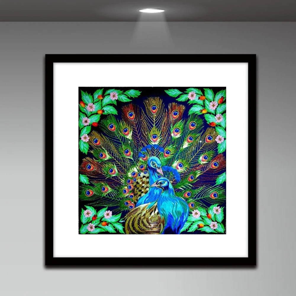 Aliexpress.com : Buy 5D DIY Diamond Painting Peacock Cross ...