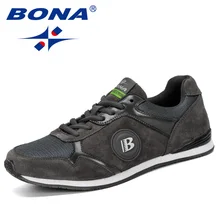 BONA/; удобная повседневная обувь; Мужская модная обувь из сетчатого материала на шнуровке; износостойкие мужские кроссовки; Zapatillas Deportiva; удобные