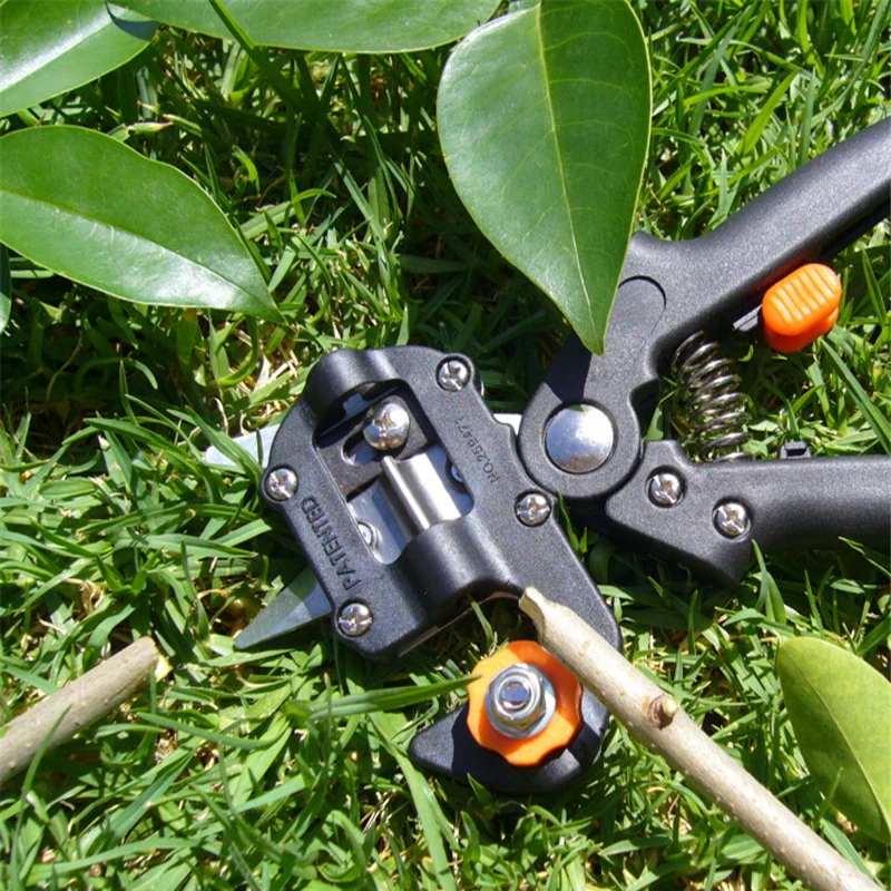 QUK Pruning Shears Pliers Chopper Fruit Tree Grafting Gardening Tools Scissor Grafting Vaccination Secateurs Cutting Tool8