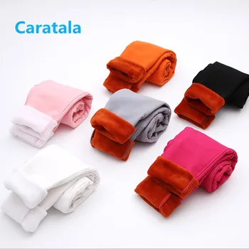 

2018 Special Offer Time-limited Tights Leggins Baby Girl Winter Leggings 3-12 Years Thicker Girl Solid Color Children's Pants