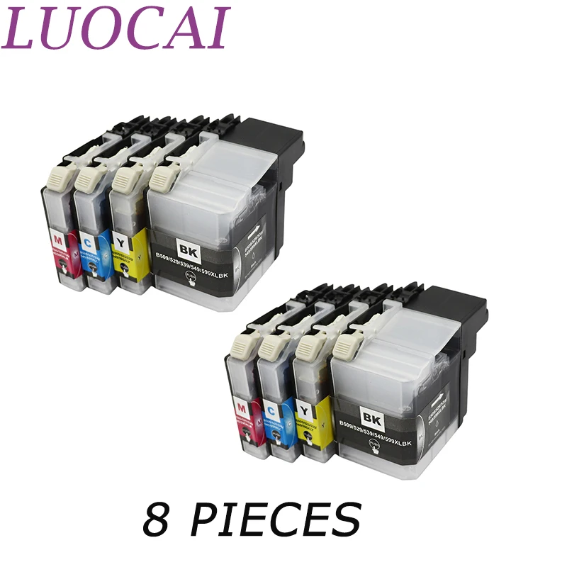 8 шт. совместимые чернильные картриджи LuoCai LC529 LC 529 LC525 LC529XL LC525XL | Компьютеры и офис