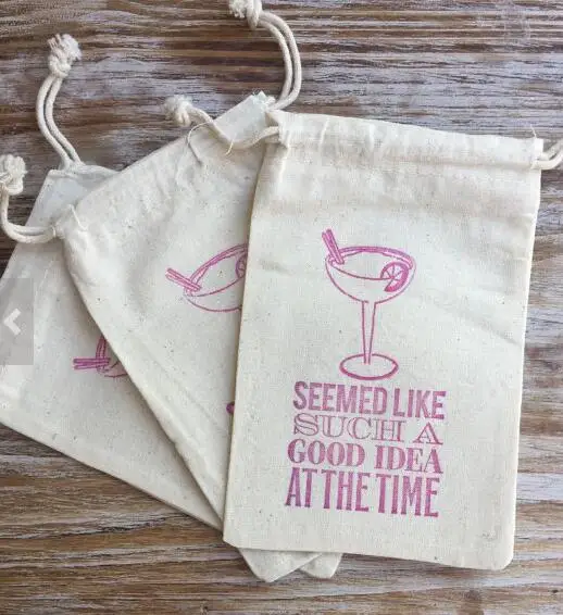 Custom Destination Wedding Party First Aid Hangover Kit Jewelry Custom Destination Wedding Party First Aid Hangover Kit Jewelry Favor Muslin Bags Bachelorette Hen Bridal Shower Favors In Diy Decorations From Home