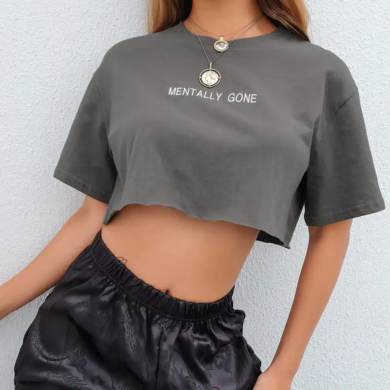 cute loose crop tops