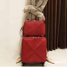 CARRYLOVE, женский кожаный чемодан, 1" 20" 2" дюймов, сумка для путешествий