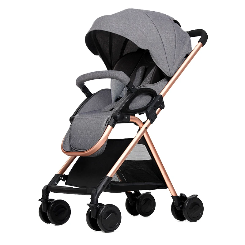 

Baby carriage lightweight folding ultra-light baby stroller seated reclining umbrella high landscape trolley