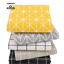 Хлопок и лен с принтом ткани для стеганное лоскутное шитье DIY диван Скатерти мебель крышка ткани кайма для штор ткань для диванных подушек