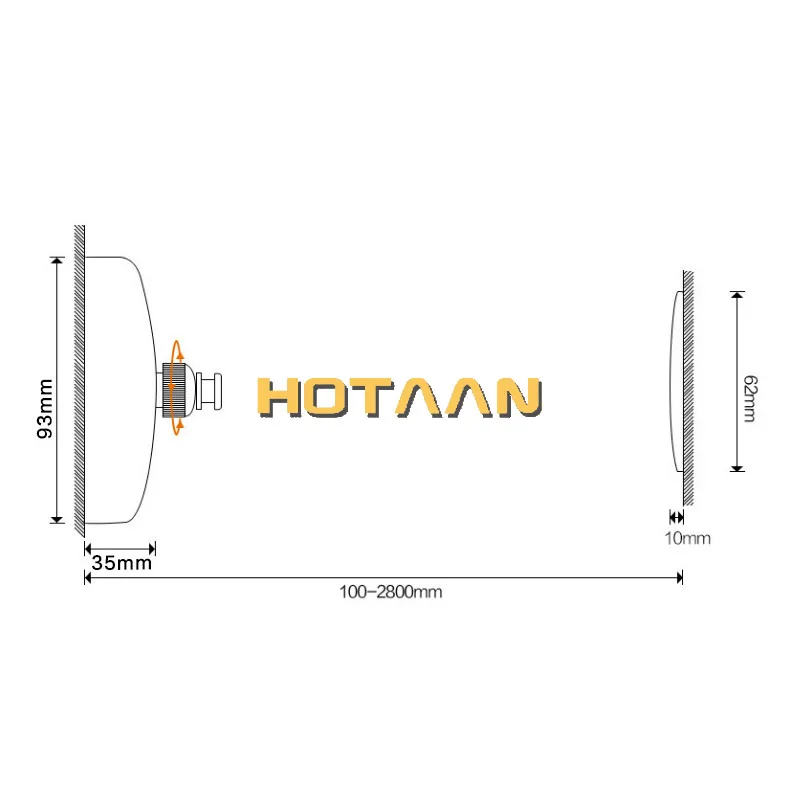 HOTAAN Новое поступление Полезная 2,8 м Серебряная Выдвижная Нержавеющая Сталь Настенная Нескользящая сушилка для белья вешалка для одежды