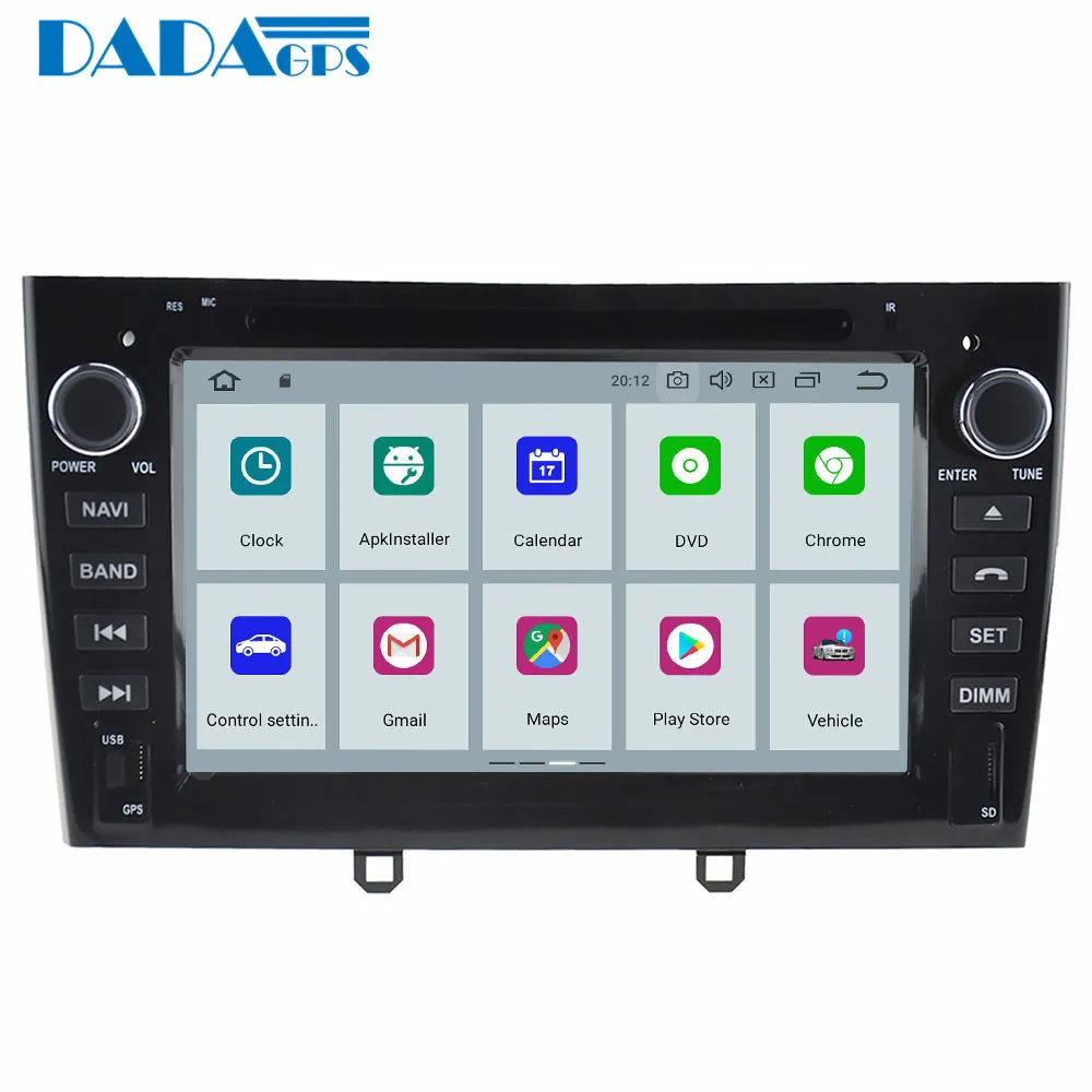 Cheap Newest Android 9.0 Car Radio Stereo GPS Head Unit for Peugeot 308 2007-2013 408 2011-2017 308 SW Car DVD Player Multimedia wifi 7