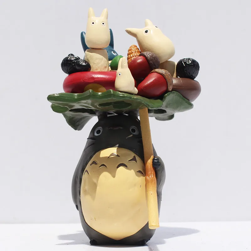 Cute Totoro Cartoon Miyazaki Hayao My Neighbor Totoro Action Figure Collectible Model Toy Free Shipping