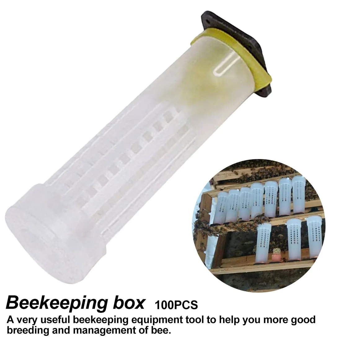 100 шт., оборудование для пчеловодства, простая установка, простая в эксплуатации, пчелиная клетка