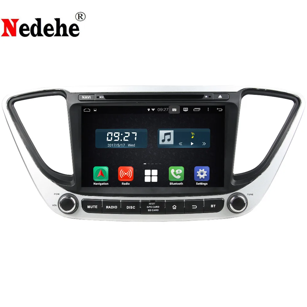 

8core 8G RAM+32G ROM Android 9.0 Car DVD Player for Hyundai Verna Solaris 2017 car car gps navigation car radio stereo Wifi 4G
