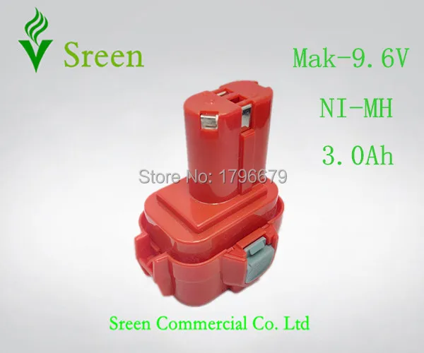 

9.6V NI-MH 3000mAh Rechargeable Battery Replacement for Makita Power Tool Battery Packs 9100 9120 9101 9122 9120 PA09 Drill