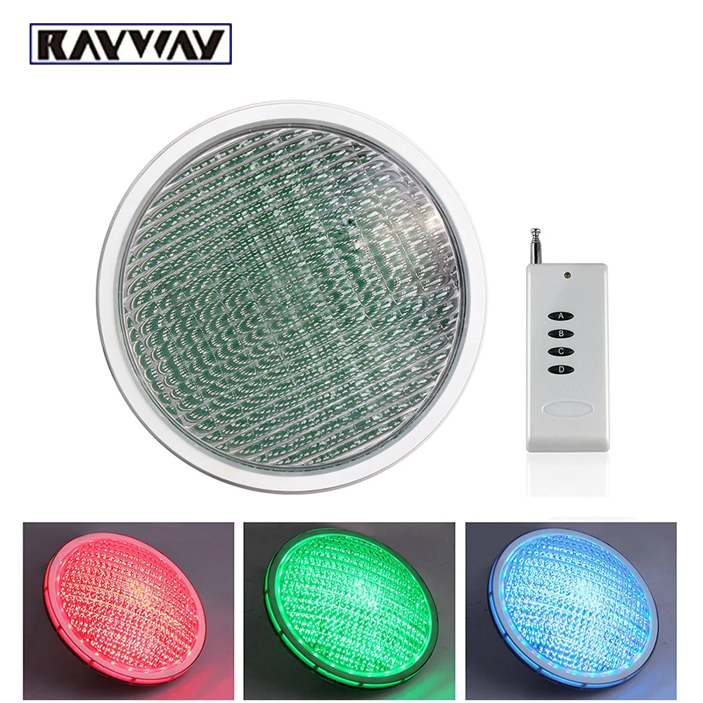 

LED PAR56 pool light 54W 12V RGB IP68 18led LED Swimming Pool Light Outdoor Lighting Underwater Pond lights led piscina CE RoHS