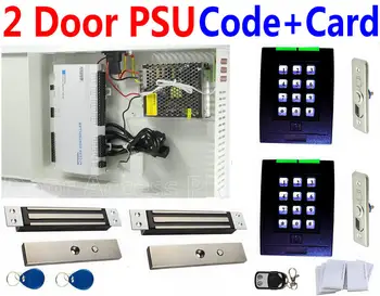 

Whole PSU Power Box Two Door Controller board Web server+Keypad/EM ID Reader 2 Door Lock control+TCP/IP Network Remote Controll