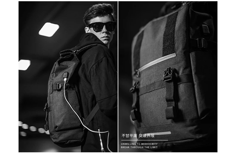 OZUKO, новинка, 40л, большой объем, рюкзаки для путешествий, мужские, USB зарядка, рюкзак для ноутбука, для подростков, многофункциональный, для путешествий, Мужская школьная сумка