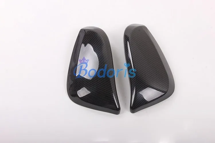 Cobon fiber Color Крышка зеркала из углеродного волокна для двери для Toyota Hilux Revo SR5 AN120 AN130 аксессуары - Цвет: Cobon fiber Color