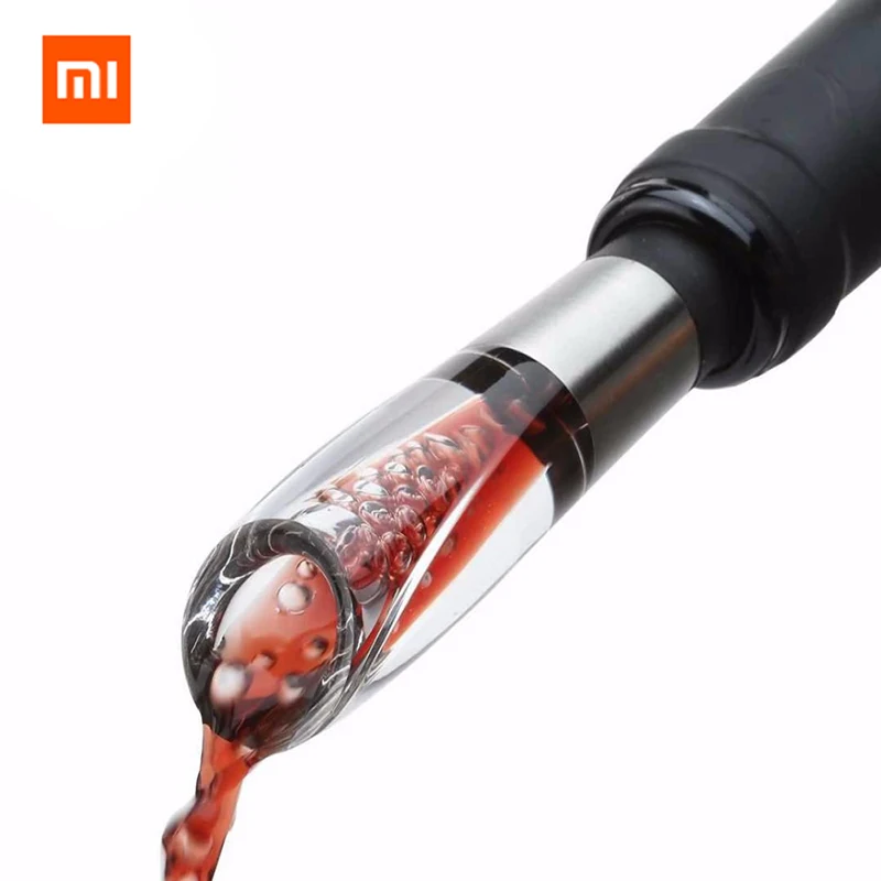 

Xiaomi CIRCLE JOY Stainless Steel Fast Wine Decanter Mini Portable Wine Filter Air Intake Bottle Pourer Aerator For Family Bar