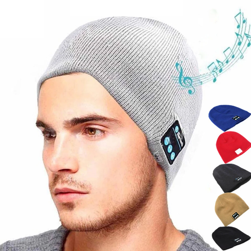 

Sports M5 Smart Cap Bluetooth Headset wireless Colorful Music Warm Winter Knitted Hats Stereo handsfree headphone for smartphone