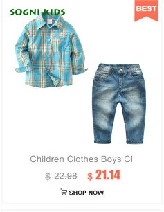 Детский осенний комплект одежды для мальчиков; рубашка в клетку с длинными рукавами и джинсы; коллекция года; модные хлопковые костюмы; комплект для детей; детская одежда
