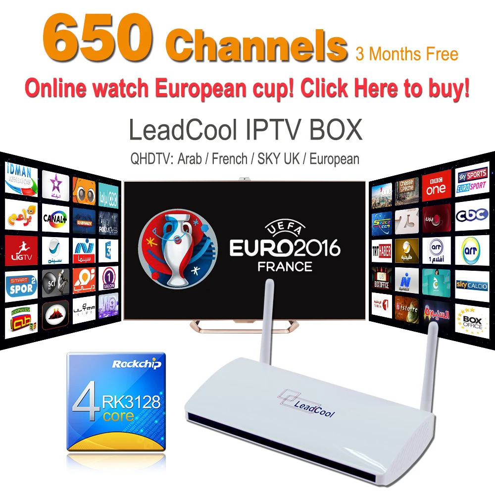 Android IPTV Box Two Antenna Strong WIFI Arabic IPTV Apk QHDTV VOD