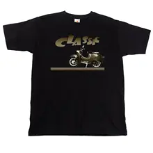 Ciclomotor motocicleta escúter clásico Vintage 70S camiseta nueva moda marca calle Hip Hop Fitness irlandés camisetas