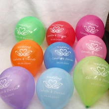 100 pc Пользовательские печати деревяный гребень для волос Дата Air шарик для дня рождения душа ребенка diy свадебный фестиваль балон вечерние подарок поставки