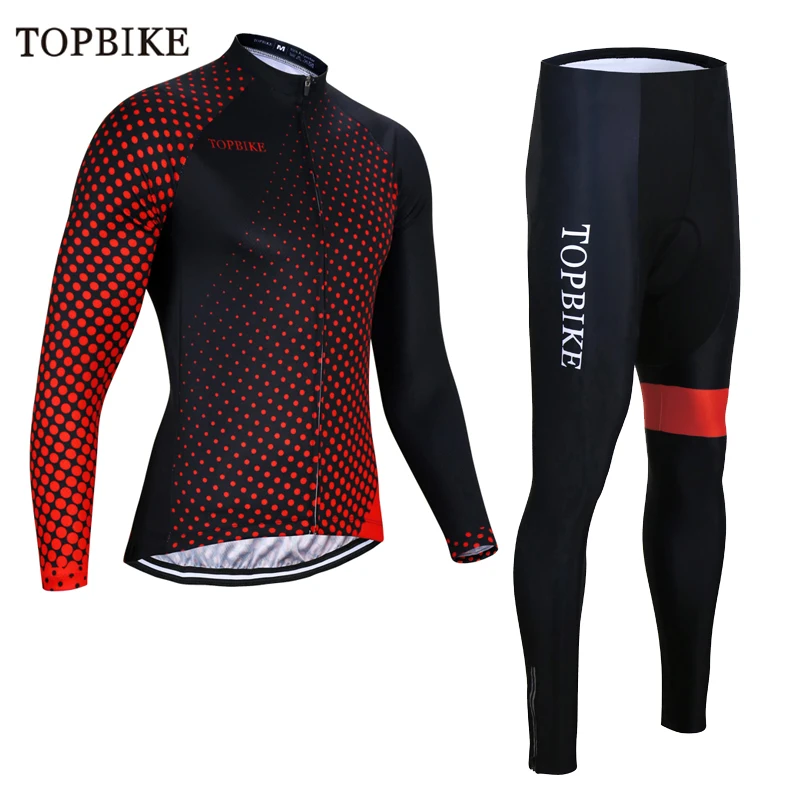 TOPBIKE Велоспорт Джерси Набор MTB велосипед одежда Униформа гоночный велосипед одежда ropa ciclismo hombre цикл мужские платья длинные наборы