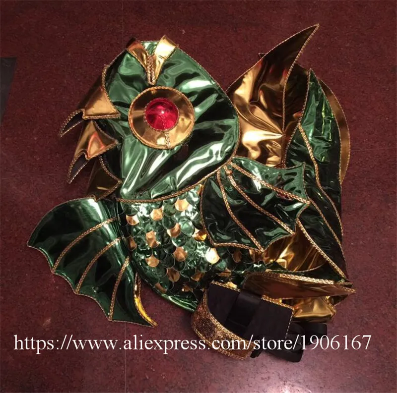 Victoria Catwalk Show Gold Plated Wings TVShow Eveing Dress Costumes Stage Performance Cosplay Women Clothes Party Supplies5