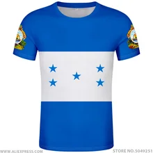 HONDURAS футболка diy изготовление на заказ имя номер шляпа футболка национальные флаги hn Страна Печать фото логотип гонрасская испанская одежда