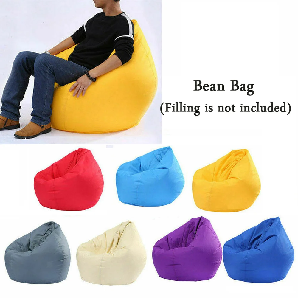 Best Waterproof Oxford Cloth Sofa Cover Large Bean Bag Gamer Beanbag Adult Outdoor Gaming Garden Big Arm Chair No Filling