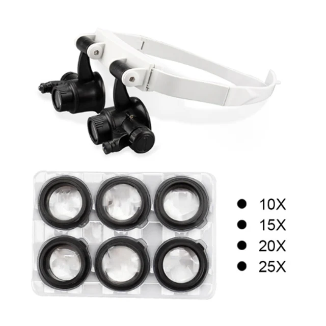 Eyelash Extension 5 Lens Adjustable Headband Magnifying Glass Magnifier