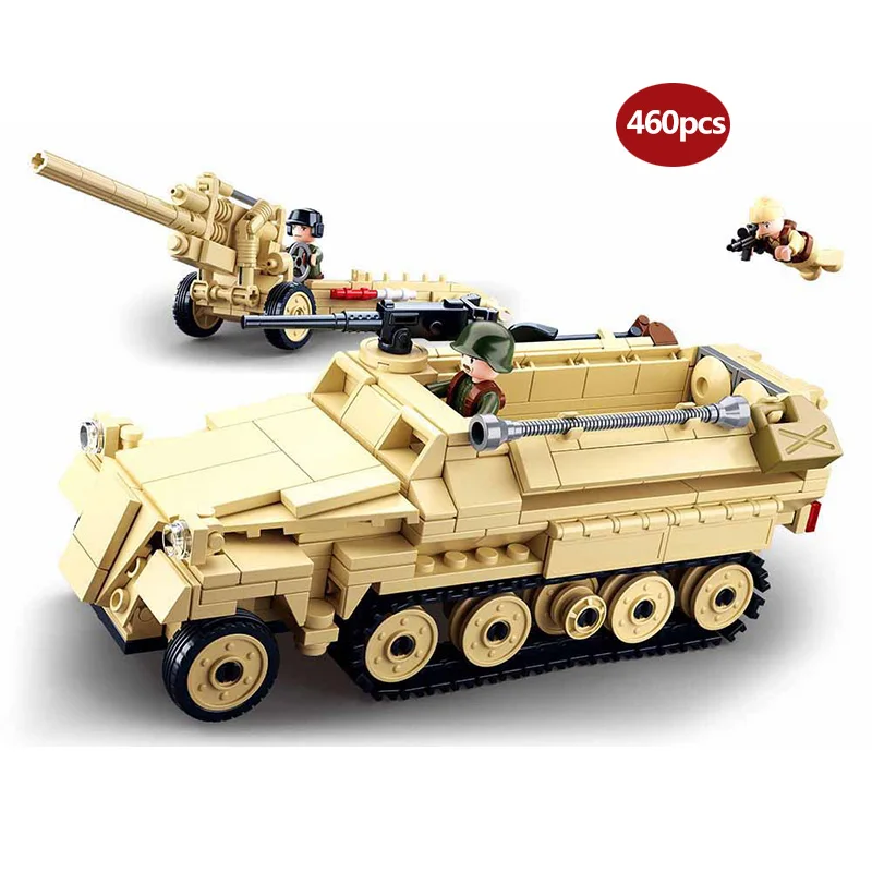  Military series WW2 Half tracked personnel carrier Battle of Stalingrad Panzer IV Tank Building Blo