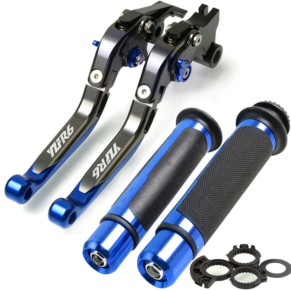

For YAMAHA YZFR6 YZF-R6 YZF R6 1999 2000 2001 2002 2003 2004 Motorcycle Adjustable Brake Clutch Levers Handlebar Hand Grips