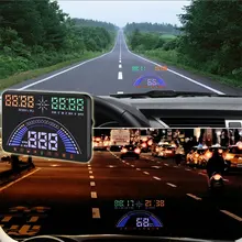 S7 OBD+ GPS Two-mode Head Up Display Super Multi Function 5.8 Inch Safety Plug& Play HUD with Speedometer and Speed Warning