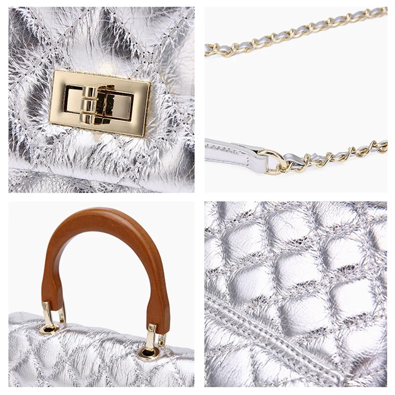 NEVEROUT Классический решетки женская сумка пояса из натуральной кожи Маленькая Tote