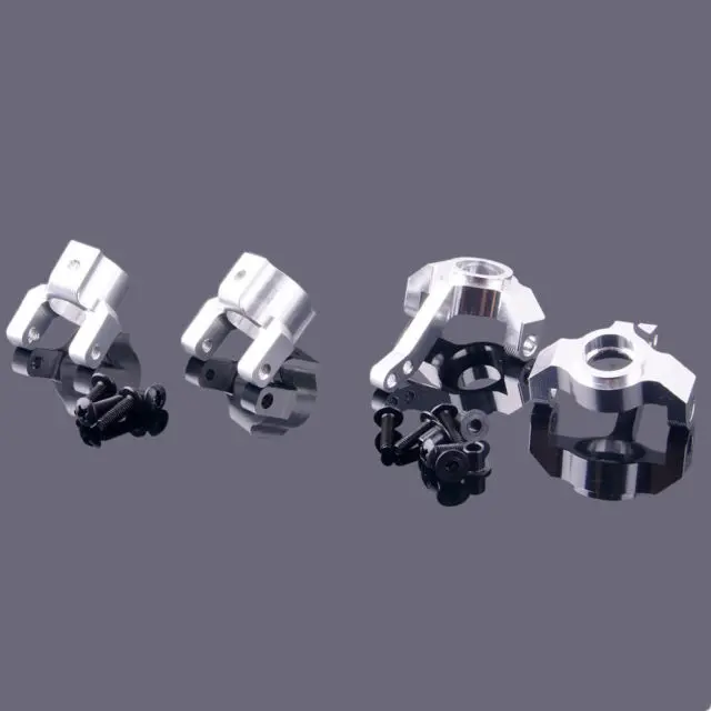 

RC AXIAL SCX10-01 SCX10-02 Silver Alum Knuckle Arm (F/R) For 1:10 SCX10 Wrangle