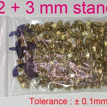2+ 3 мм(100 шт) Латунная Статуэтка/brace/puncheon для камеры безопасности модуль печатной платы установка в сборе