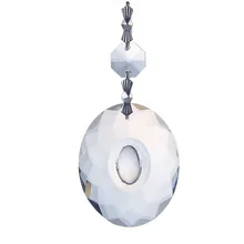 10 шт. Кристалл Витраж в форме яйца кулон прозрачные кристаллы для люстры призмы кулон свадьба DIY украшения Аксессуары