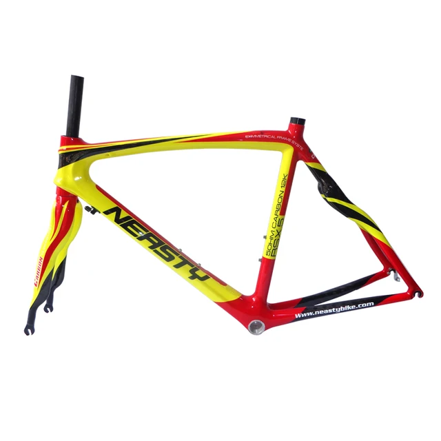 Best price at $484 Cheap 700C Carbon Road Frame EN Certification Road Bike Frame 50/52/56cm