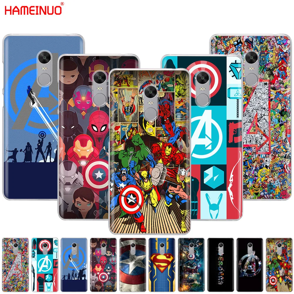 HAMEINUO The Avengers Marvel Captain America Cover phone Case for Xiaomi redmi 5 4 1 1s 2 3 3s pro PLUS redmi note 4 4X 4A 5A