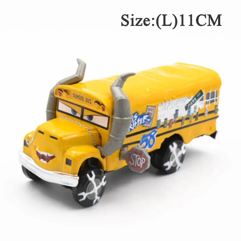 Pixar Cars 3 Miss Fritter Black Jackson Storm Mack Truck Smokey Daniel Swervez Diecasts металлический сплав автомобиля