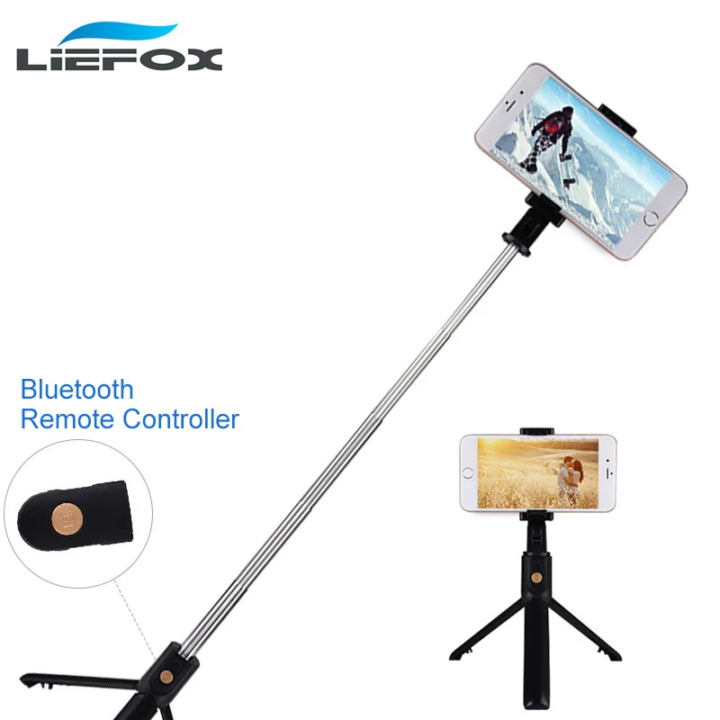 

Universal Wireless Bluetooth Selfie Stick Mini Foldable Phone Tripod Extendable Monopod For iPhone 8 X 7 6s Plus