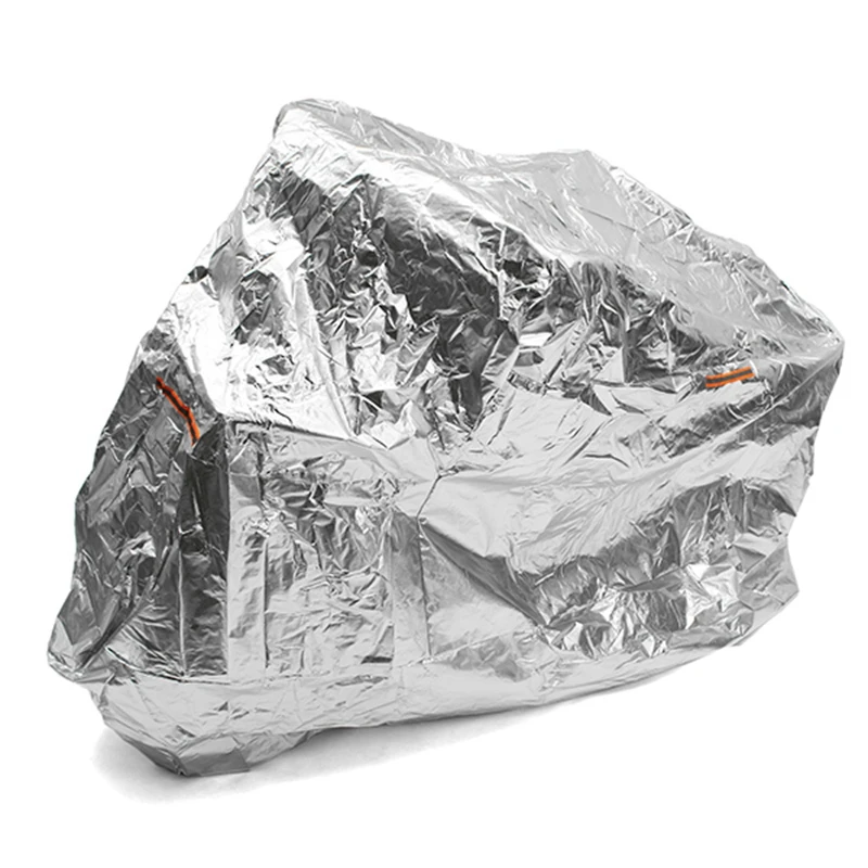 

Motorcycle Silver Cover Aluminum Foil Anti-Flame Waterproof Outdoor UV Bike Car Protector Rain Dustproof cover