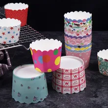50 шт. DIY бумажная форма для выпечки Маффин торт механизм бумажный стаканчик круглый Бумажные Формочки Для Кекса