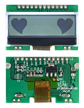 

12PIN COG SPI 12832 LCD Graphic Module ST7567 Controller White Backlight 3.3V